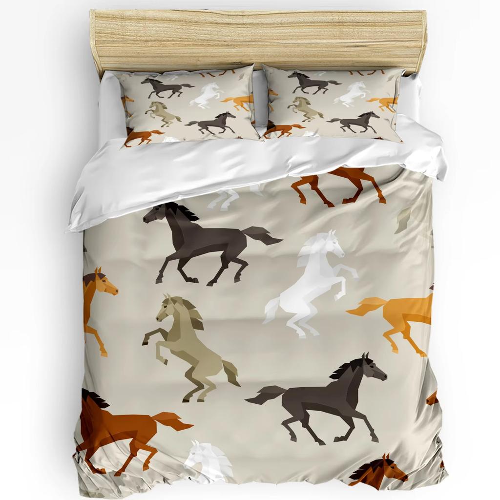Wild Horse Down Duvet Cover Set Bedding Set 3-piece Duvet Cover Set