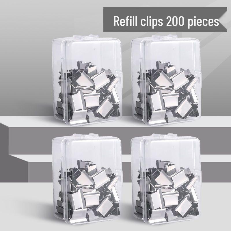 Push Clip Folder: Stationery Test Paper, Student Clip, Office File Binder, Book Fixer.