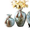 Ceramic Flower Vase Set Floral Arrangement Boho Unique Display Plant Holder for Home Bookshelf