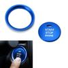 Blue Aluminum Keyless Engine Push Start Button W/ Decoration Ring For Mazda 3 6