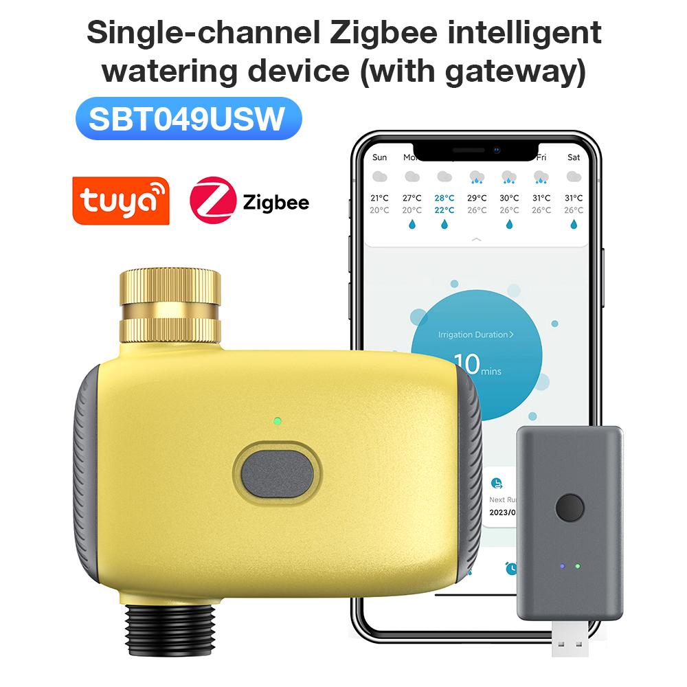 Tuya Zigbee Watering Timer Smart Garden Sprinkler Timer Automatic Drip Irrigation Watering System Support Home Assistant