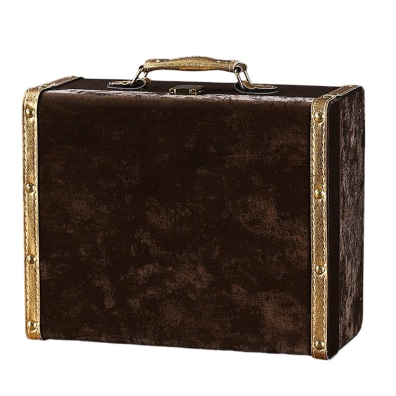 Fashionable Decorative Leather Storage Case Retro Styles Organizers for Jewelry and Storage Solution in Elegant Color