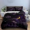 Golden moon, clouds, stars. Bedding sets Duvet cover sets Duvet covers Pillowcases(1 * Duvet Cover 2 * Pillowcases, without duvet insert)