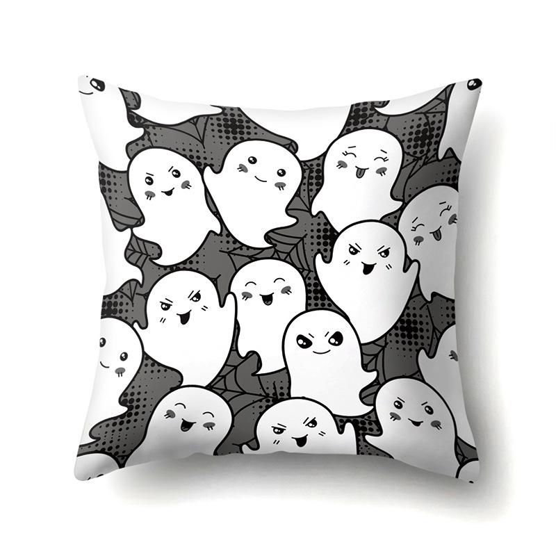 Halloween Pillowcase Car Waist Pillow Pumpkin Sofa Cushion Cover Office Home Living Room Pillowcase