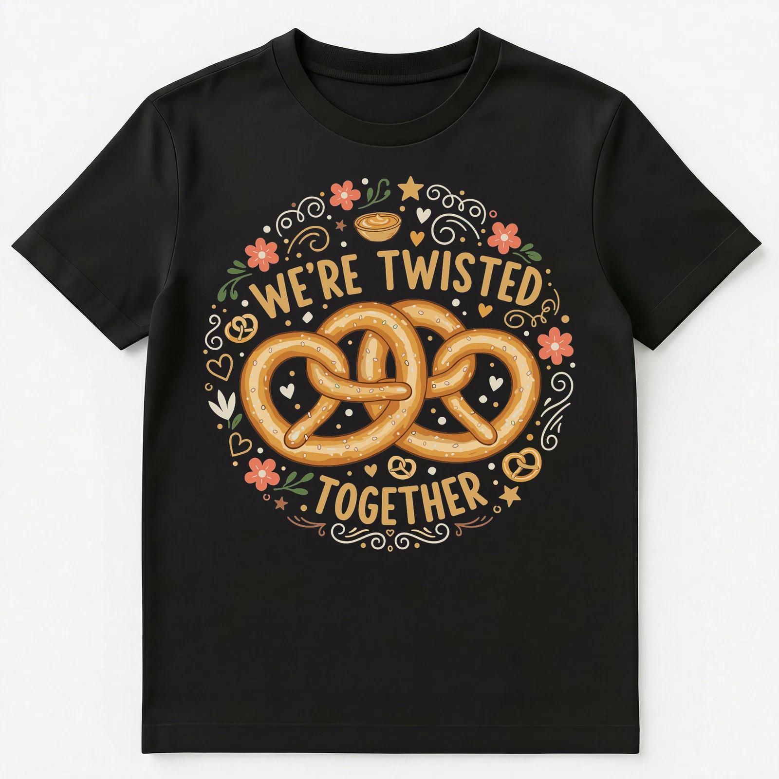 

Charming Pretzel Connection Graphic Art Unisex T-Shirt 4XL