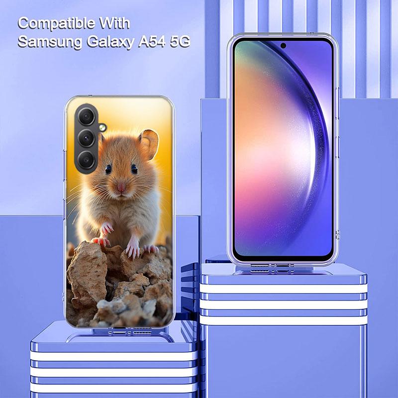 Hamster Portrait Phone Case for Samsung A17 A37 A57 A07 A16 A26 A36 A56 A06 A02S A12 A22 A32 A52S A04S A14 A24 A34 A54 A03 A13 A