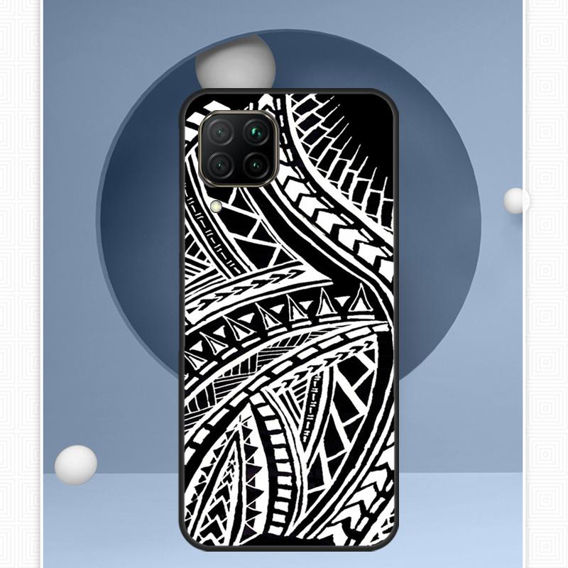 Maori Tribal Samoan Polynesian For Huawei Nova Y72 Y90 Y61 Y91 Y60 Y70 12s 12i 11i 8i 9 10 SE P20 P40 Lite P60 P30 Pro Case