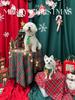 Vintage Plaid Christmas Tablecloth Backdrop for Children's Portraits and New Year Decoration
