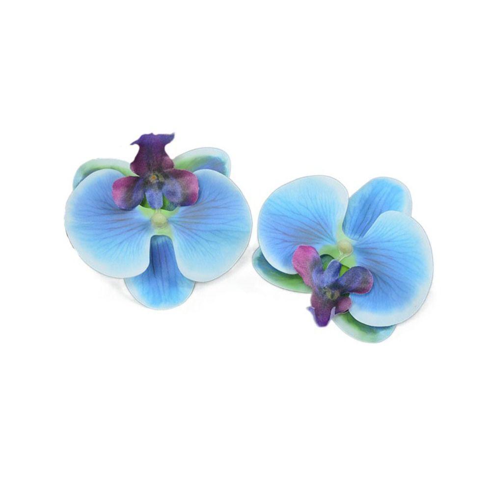 2pcs Korean Style Artificial Butterfly Orchid Decoration Flowers Orchids  Car Home Decoration