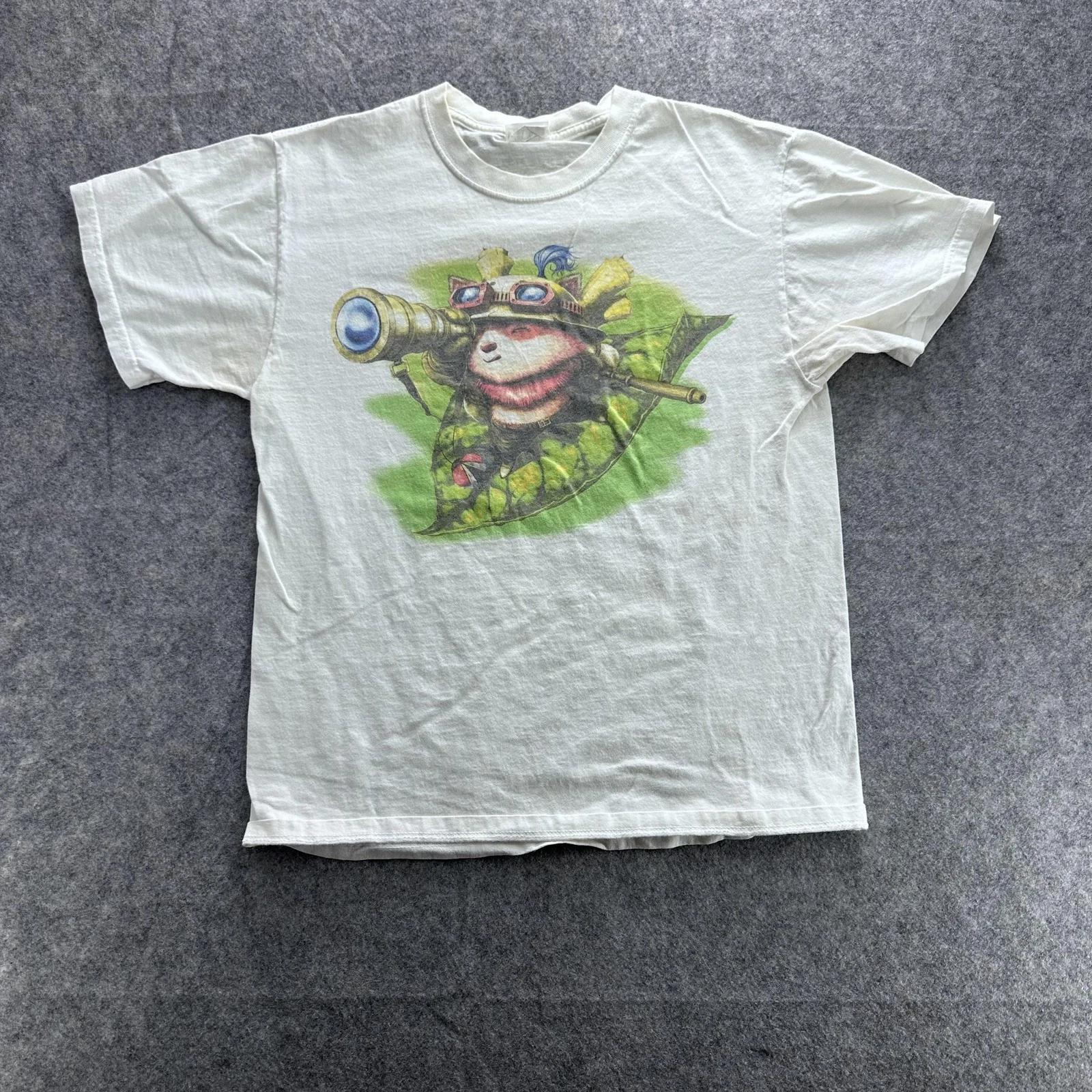 League of Legends White Teemo Graphic Gamer Video Game T Shirt S-5XL 3XL