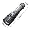 LED Flashlights USB Rechargeable Waterproof High Lumens Flashlight 5 Modes Super Bright Flashlight for Outdoor Fishing Adventure