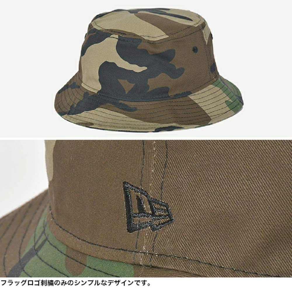 New Era Bucket 01 Hut mit gesticktem Logo Größe ML Weißer Hut, Baumwolle, Weiß, Schwarz, Marineblau, Camouflage, Denim, 11308380, 11308384, 11308382, 11308381,