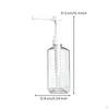 Syrup Dispenser with Pump Clear Sauce Container for Baristas, Bubble