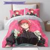 Chainsaw Man Pattern Bedding,Quilt Set Quilt Cover Pillowcase Home Birthday Gift (1 * duvet cover + 2 * pillowcase, without core)