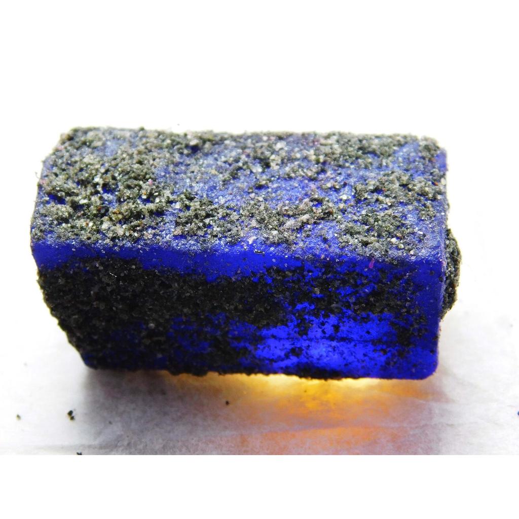 Natural Blue Sapphire Loose Gemstone 121 Ct Uncut Rough September Birthstone for Gem Collections