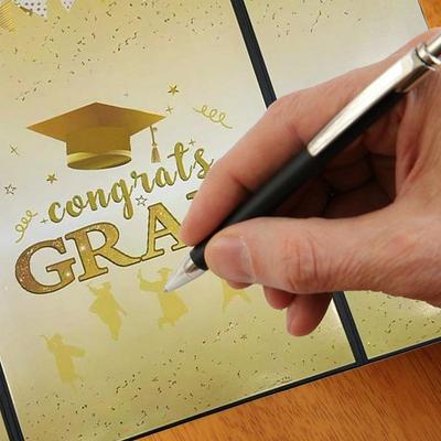Abschlussparty Gästebuch Absolventen-Gästebuch 2025 Absolventen-Autogrammpapier für Schüler-Lehrer-Zeremonie