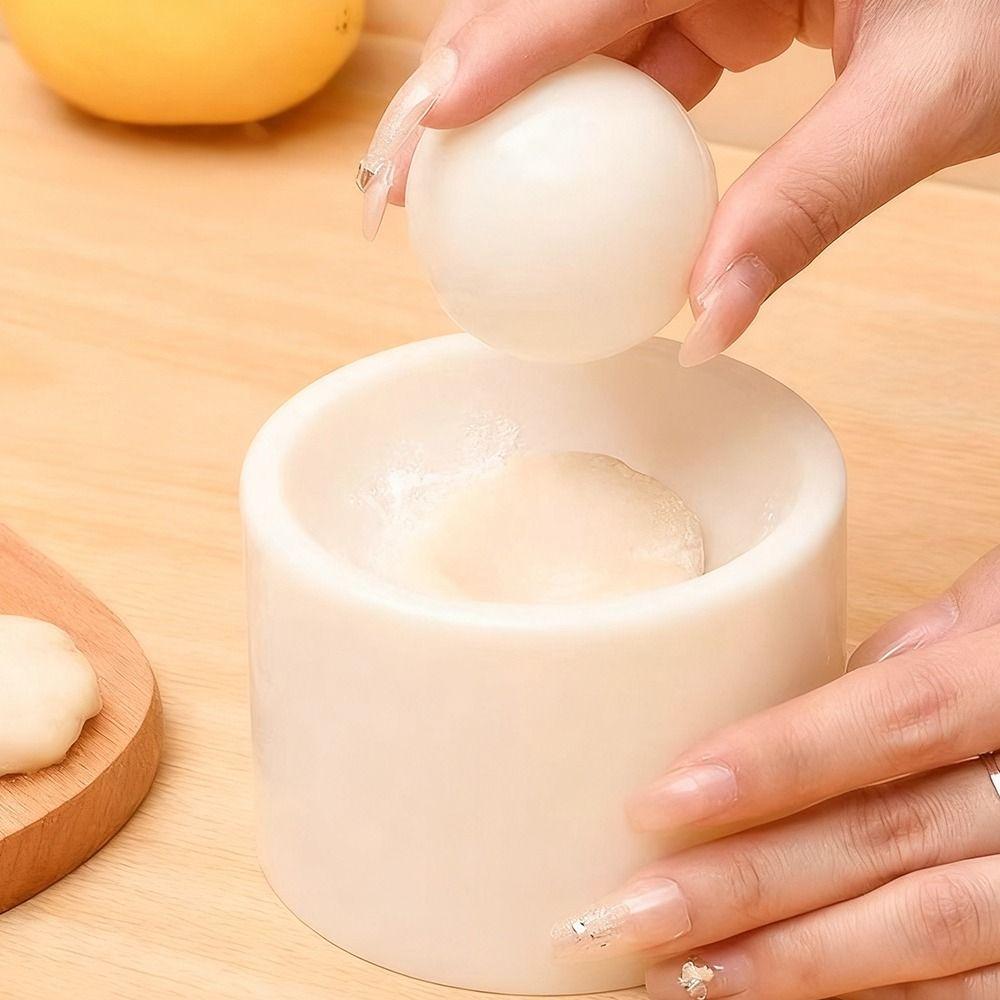 Pastry Tool Dumpling Maker Round Shaped Reusable Dumpling Wrapper Skin Making Mold Non-Stick Surface DIY Dumpling Wrapper Press