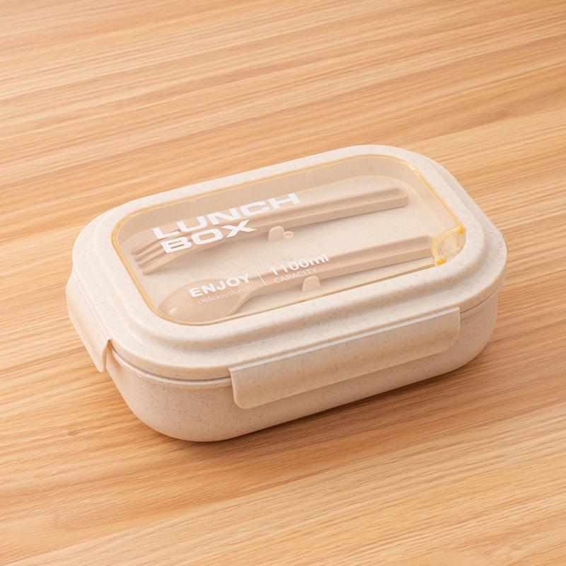 

Eco-Friendly Wheat Straw Bento Box - Microwaveable Lunch Container for Students & Office Workers, Ideal for Portion Control & Meal Prep.