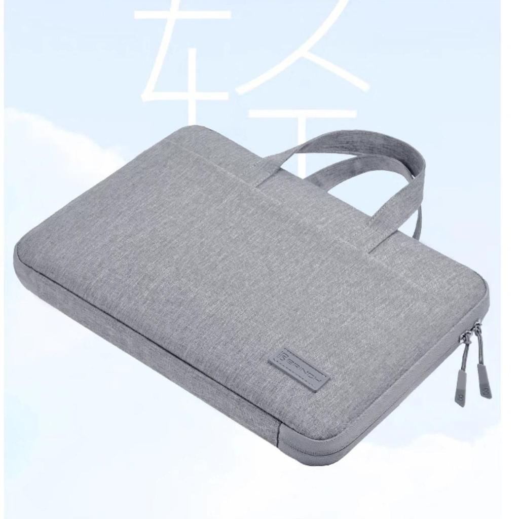 BRINCH Full-Open Laptop Bag, 12/13.3 Inch, 360*255mm, Business Lightweight Notebook Bag, Grey