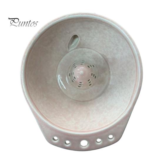 Large Capacity Berry Storage Container Ceramic Washing Bowl, with Drainage Holes, Fruit Cleaning Draining Bowl for Grapes And Tomatoes Swirl Colander
