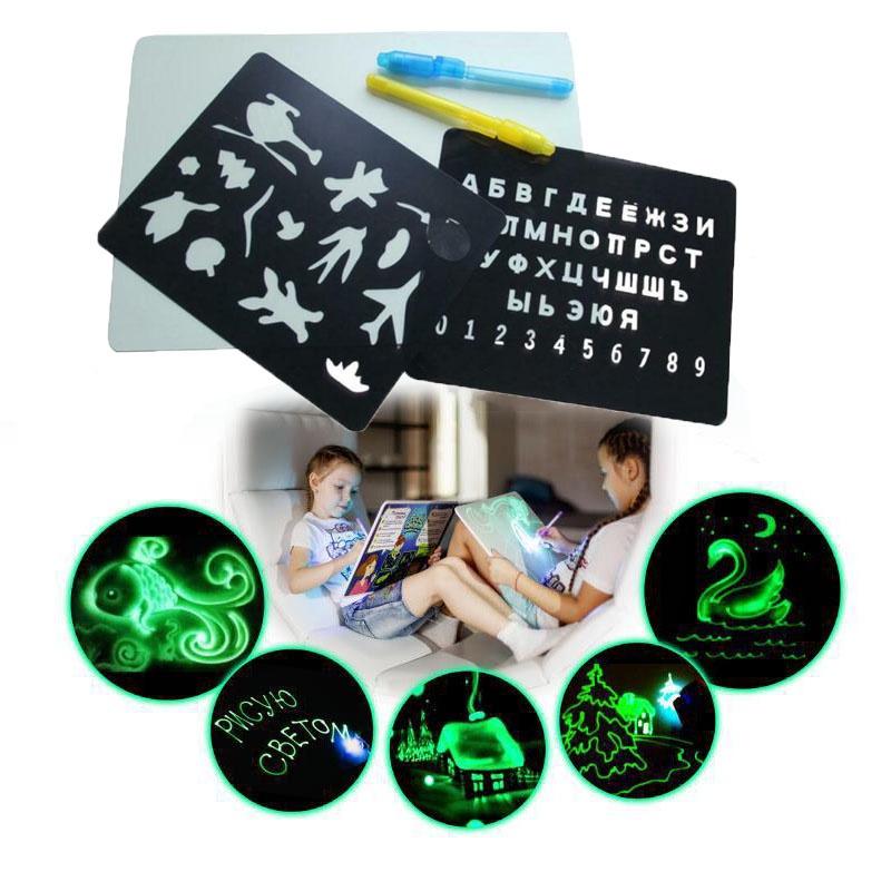 A4 leuchtendes Zeichenbrett für Kinder Skizzenbuch in Premium-Qualität mit umweltfreundlichem Material