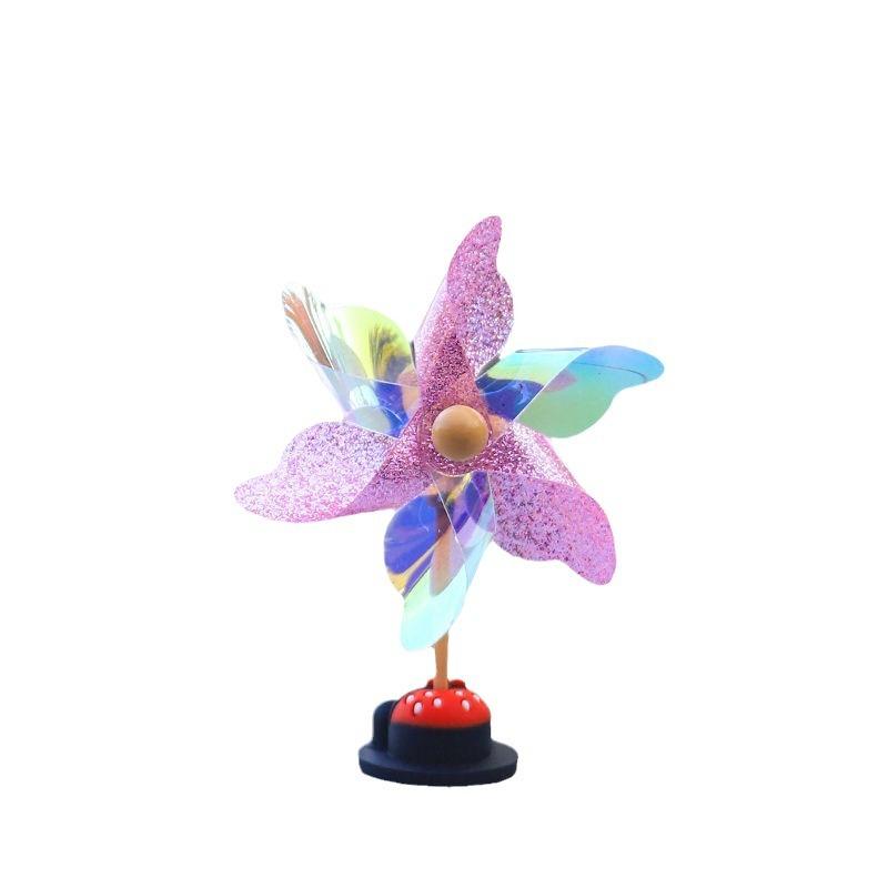 Car Decoration Car Color Small Windmillcar Interior Decorationrotating with the Wind Motorcycle Electric Car Windmill Decoration
