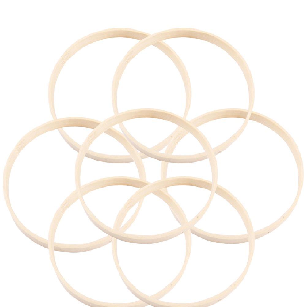 12Pcs Dreamcatcher Ring 10Cm Bamboo Hoop for Crafting Dream Catchers Curtain Ringers Lace Frames DIY Jewelry Display