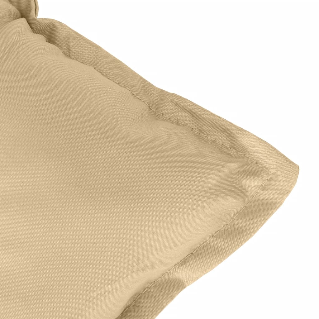 Garden Bench Cushions 2 Pcs Beige Melange 120 X 50 X 7 Cm Fabric