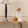 Resin Craft Mother And Daughter Statue Elegant Family Sculpture  Bedroom