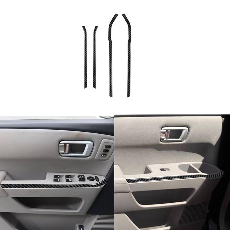 Carbon Fiber Car Interior Protection Sticker For Honda Pilot 2012 2013 2014 2015 Styling Accessories