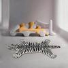 Special-shaped carpet, cartoon irregular carpet, lying tiger/panther//lion, living room bedroom, 80x160cm