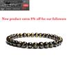Minimalist 6/8/10/12mm Natural Stone Obsidian Bracelet Men Female Sanskrit Buddha Beaded Braslet Yoga Meditation Braclet Pulsera