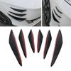Nieuwe 6 stuks/set Universele Voorbumper Lip Decoratie Diffuser Splitter Vinnen Body Spoiler Canards Valence Kin Auto Tuning Canard