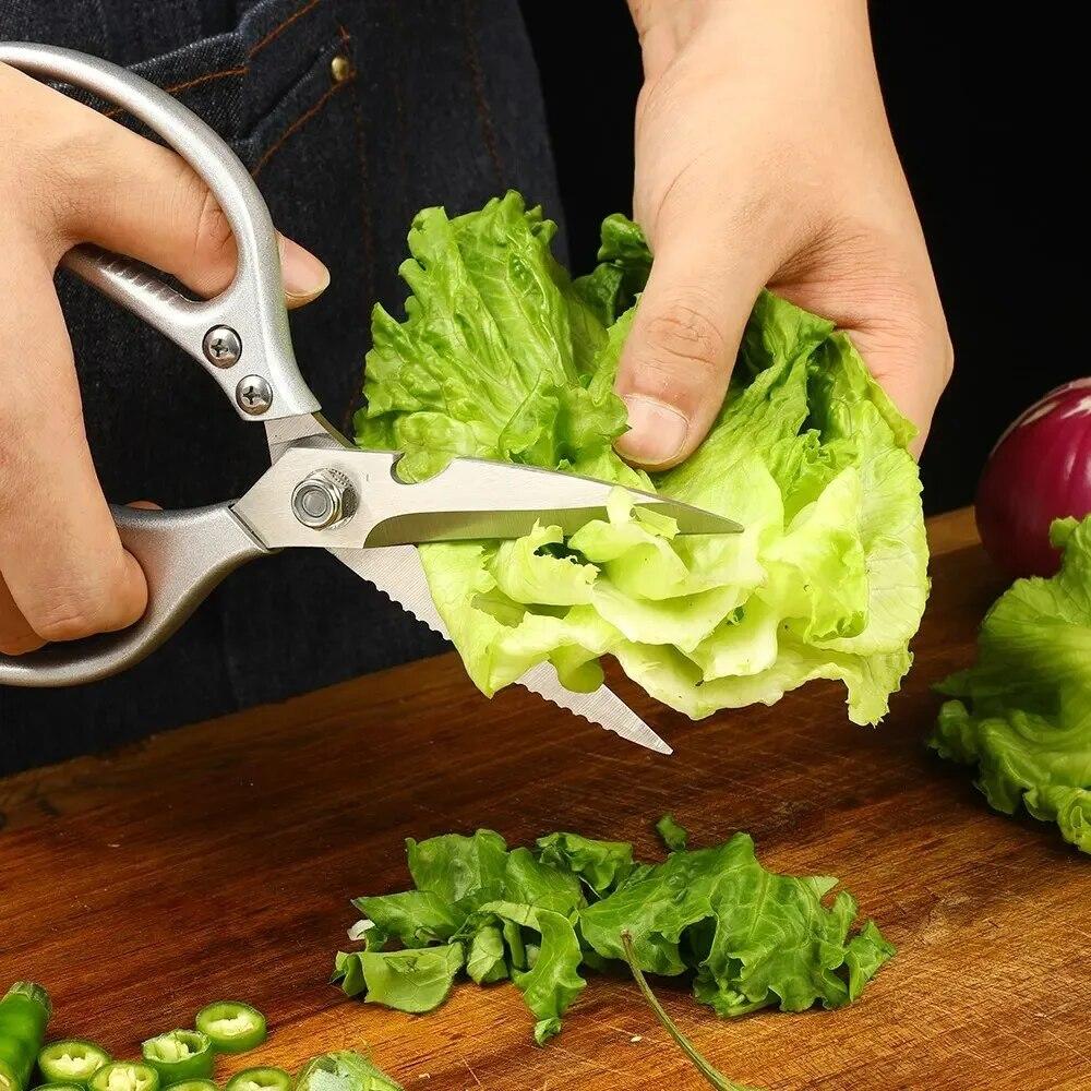 Stainless Steel Kitchen Scissors for Cutting Chicken Bones Meat Fish Scissors Professional Scissors Kitchen Accessories