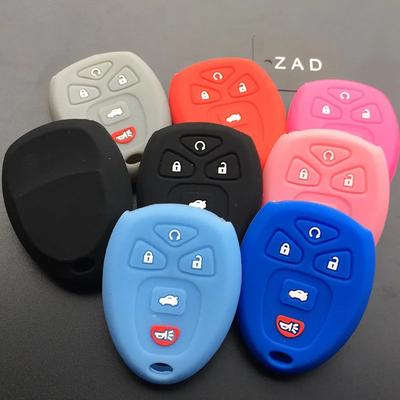 ZAD Silicone Rubber Car Key Cover Case For GMC for Buick Enclave LaCrosse for Chevrolet Impala Suburban 1500 Pontiac Remote Key