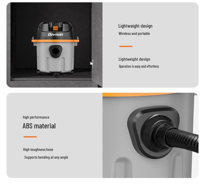 High-Power Industrial Vacuum Cleaner: Strong Suction for Home, Commercial, Car, and Renovation Use; Efficient Dust and Water Removal.