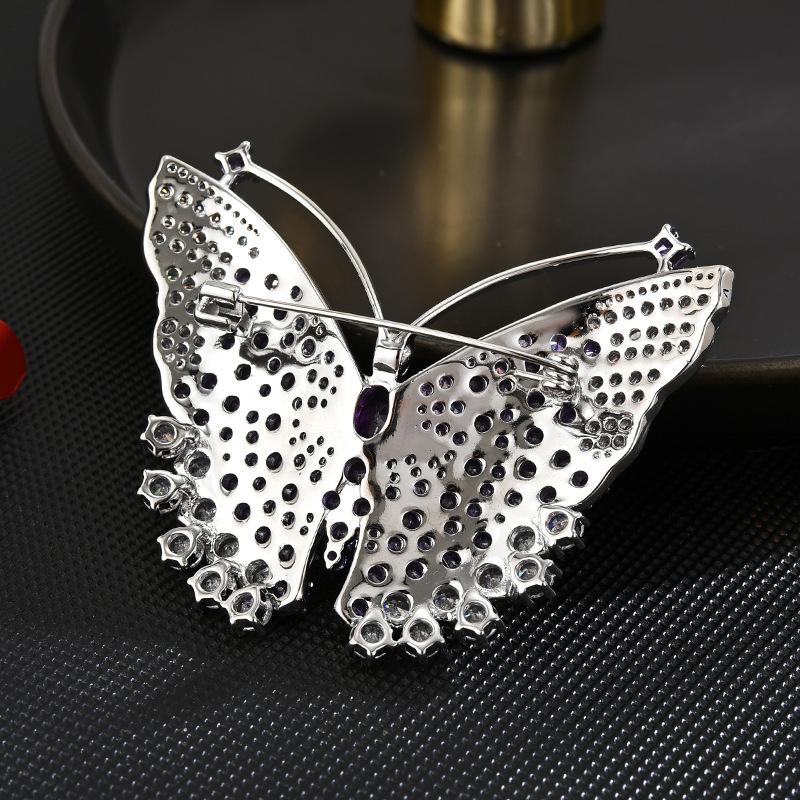 Summer Heavy Industry Craft Women's Personalized Elegant Embedding Cubic Zirconia Personalized Clothing Accessories Broochpin