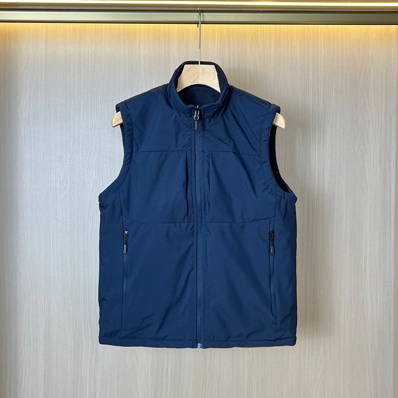 Original Foreign Trade Surplus Autumn and Winter Reversible Men's Thickened Windproof Fleece Warm Vest Jacket