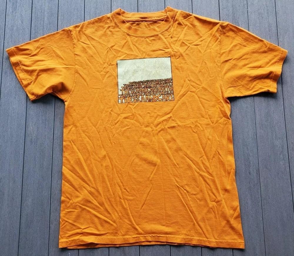 

Vintage Orange The Sea and Cake Band T Shirt All Size S5Xl KK177 Unisex T-Shirt S