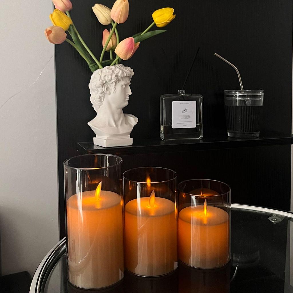 LED Remote Control Candle Light with Plastic Cover for Weddings, Bars, and Birthdays