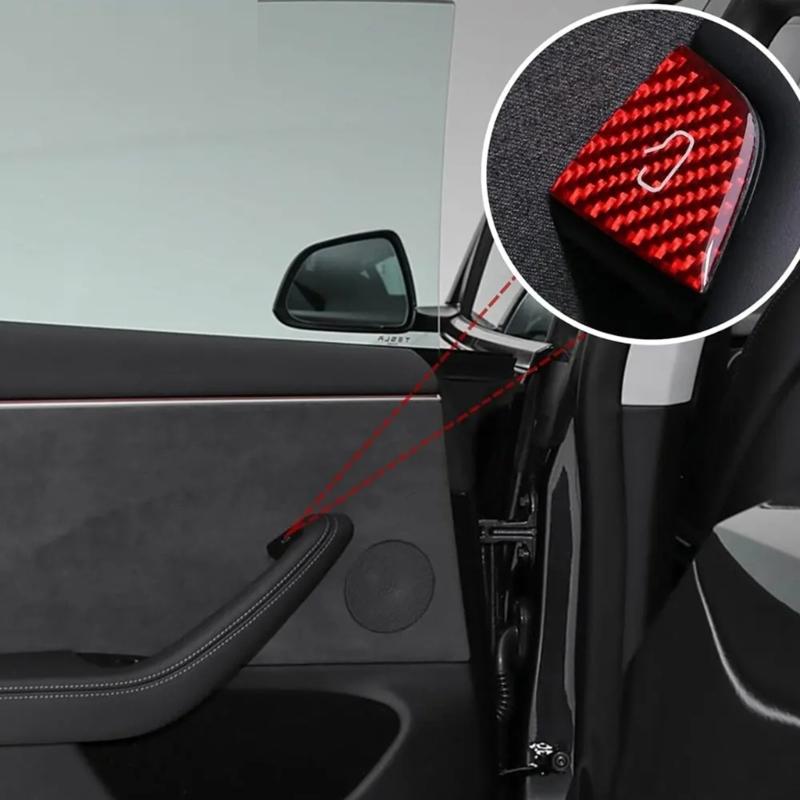 Precisions Fit Door Switches Button Protective Film for Select Model Carbon Fiber Resin Car Interior Upgrades Accessory