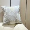 Double Sided Grey Leaf Pillow Cover Neutral Botanical Print Cushion Case For Sofa Living Room Modern Minimalist Home Decor