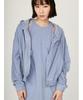 Emi PlaX Pile Hooded Free Size Parka, 13WCD252020, Women's, Blue,