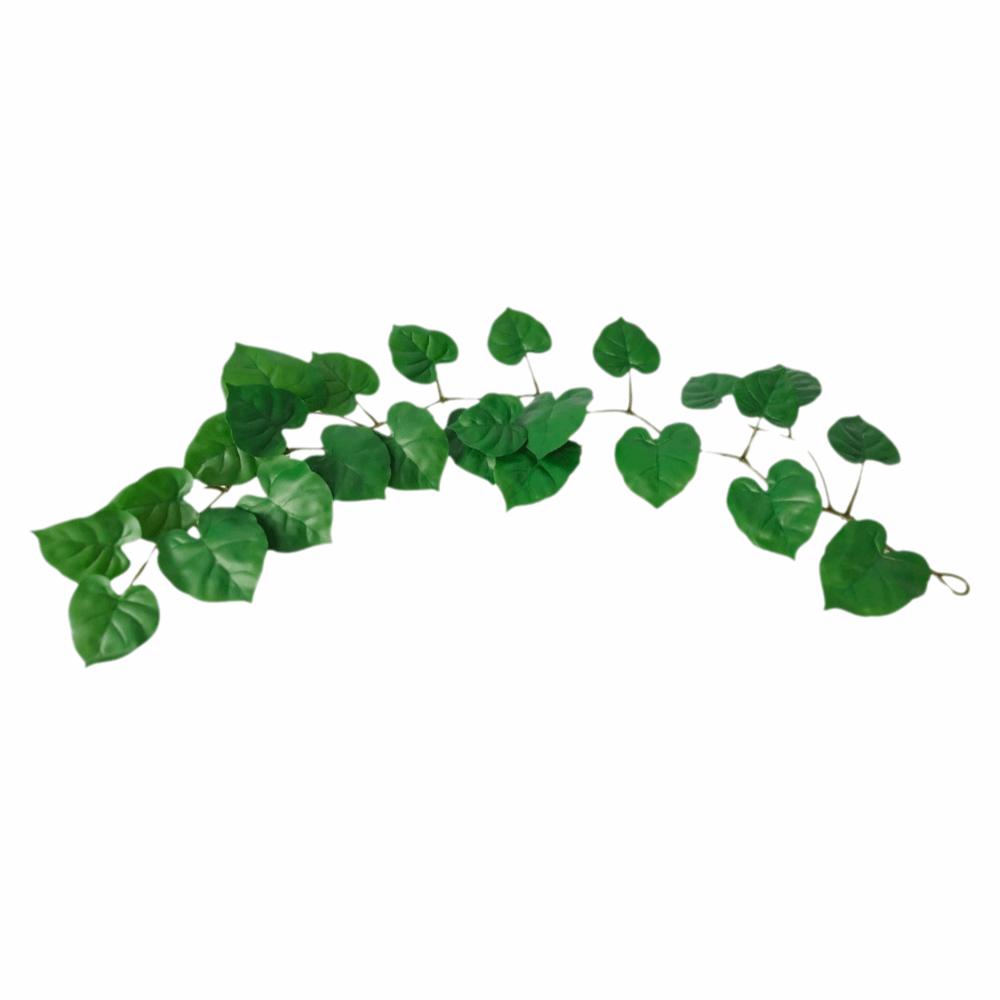 Plastic Vines Simulated Rattan Leaves Decorative Leaves Green Leaves Turtle Back Leaves Artificial Plants Gift Pipe Decoration