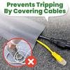 Keep Neat Carpet Cord Cover DIY Electric Cable Organizer Floor Wire Protector  for Office Home