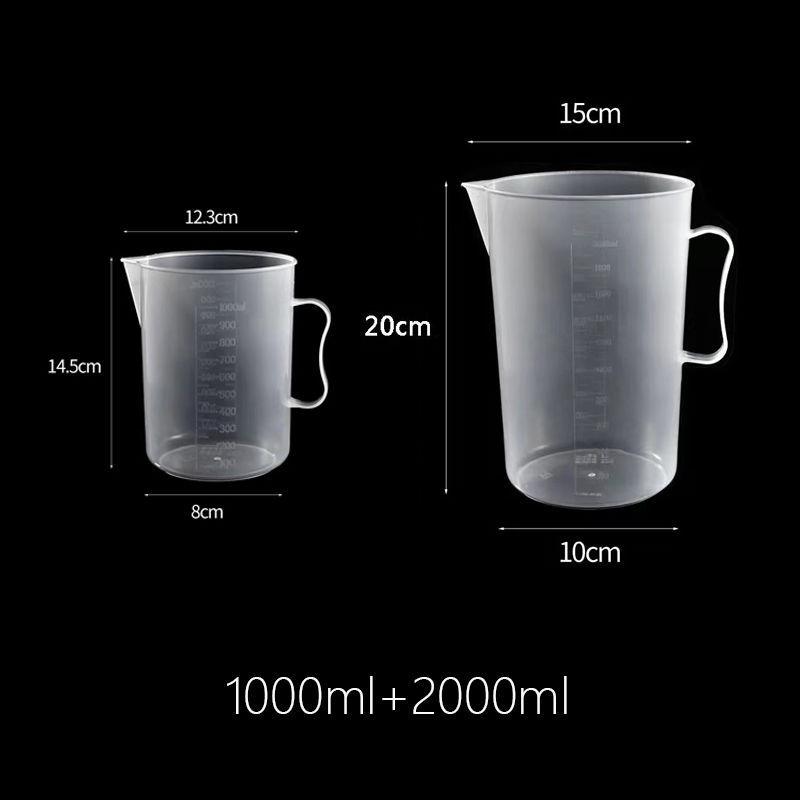 5000 ml Messbecher mit Graduierung und Deckel – Komplettes Set für Milchtee-Shops und den Heimgebrauch
