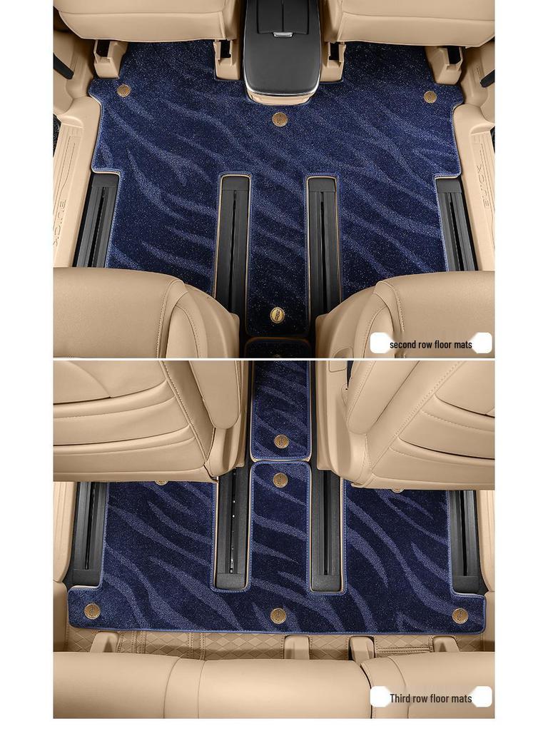 Custom Leather Floor Mats for 25 Buick GL8 Models - Full Coverage for Lu Shang New Energy Lu Zun PHEV/ES