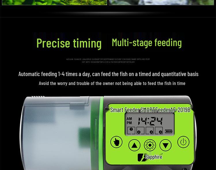 LCD Display Automatic Fish Feeder for Aquariums