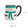 350ML Snowman Mug Creative Large Capacity Ceramic Cup Coffee Cups Lovely Men and Women Birthday Gift Dormitory Fund