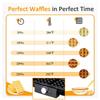 4-Slice 1500W Belgian Waffle Maker Double Heating Non-Stick Egg Cake Oven Pancake Egg Waffle Cake Machine Temperature Control